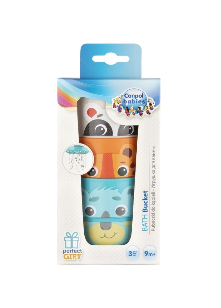 Игрушка-кружечки для купания HELLO LITTLE 3 шт (56/000) Canpol Babies (323042621)
