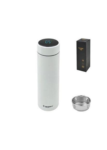 Термос с индикатором температуры "White" 450мл MT-3566W Metr+ (315798846)