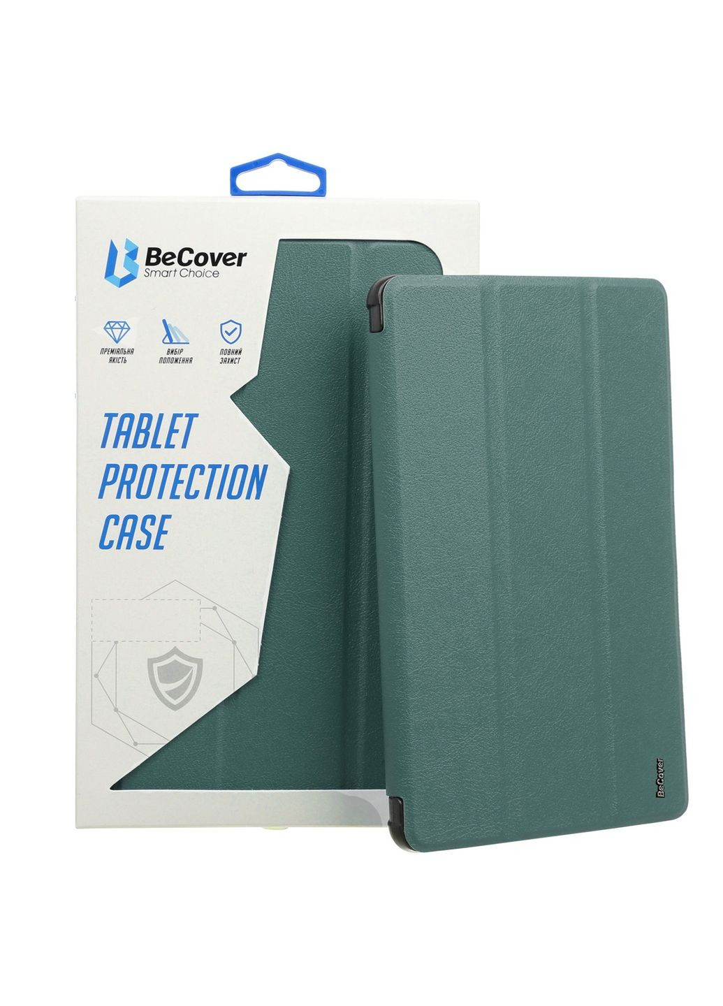 Чехол-книга Tri Fold Soft TPU с креплением Apple Pencil для Apple iPad Pro 11 2020/2021/2022 Dark Green (711110) BeCover (368679916)