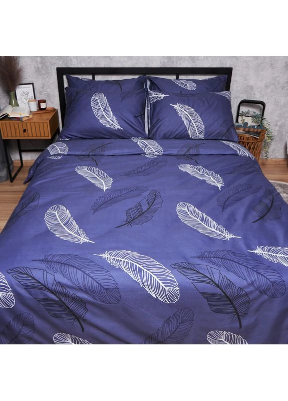 Підковдра Мікросатин Premium Двоспальна 175 x 210 см (MS-870000882) Moon&Star Night Feathers (357208658)