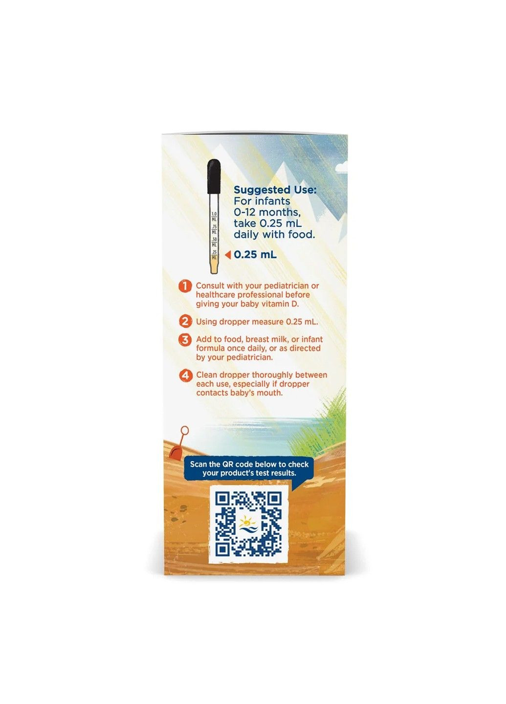 Nordic Narurals Baby's Vitamin D3 400 mo - 22.5 мл Nordic Naturals (354180637)