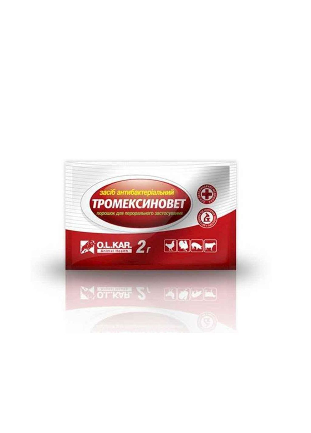 Протимікробні засоби Тромексиновет (порошок) 2г ТМ O.L.KAR (305765396)