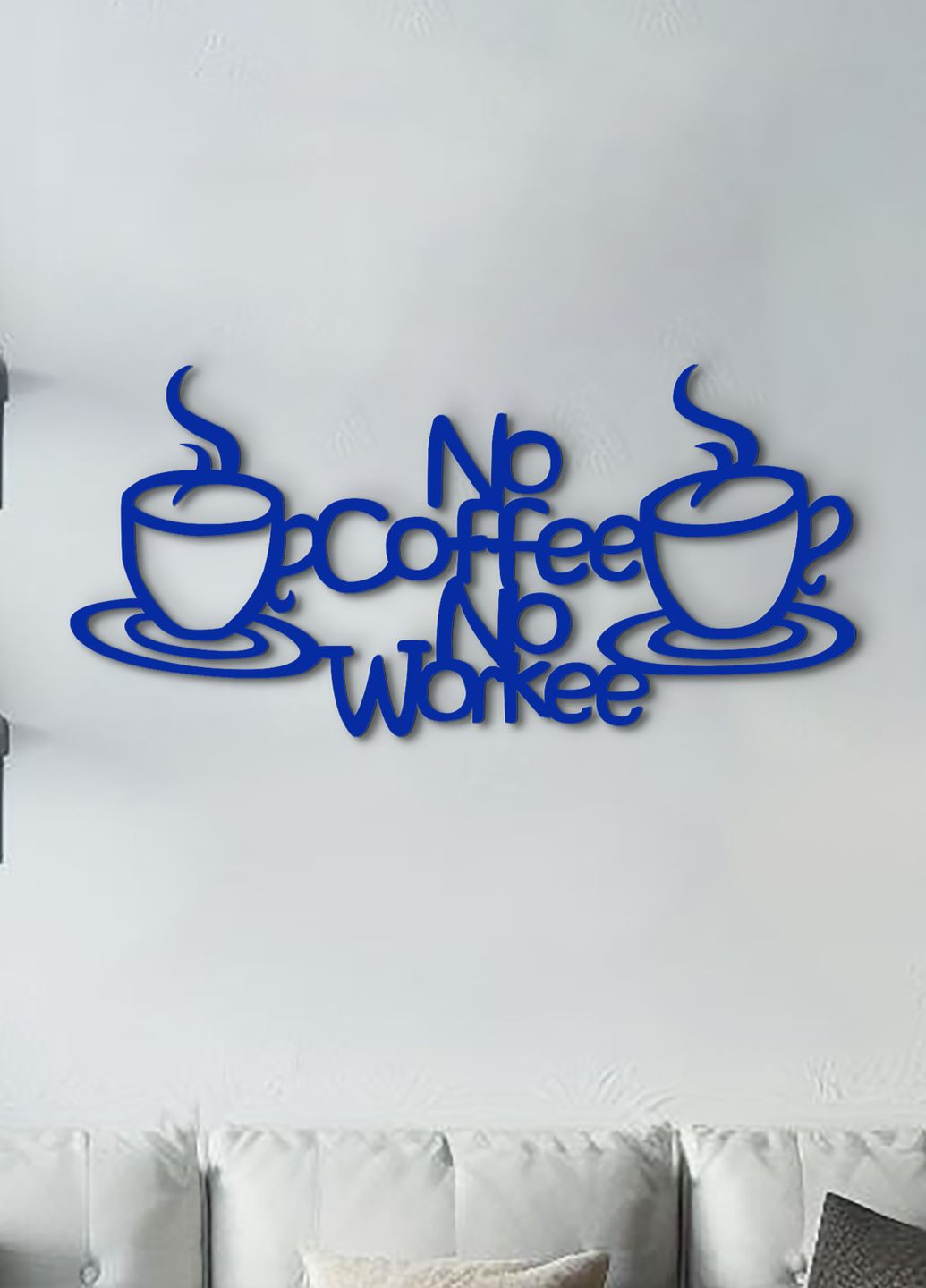 Дерев'яна картина на кухню, декор в кімнату "Ранкова кава", мінімалістичний стиль 60х30 см Woodyard (291842725)