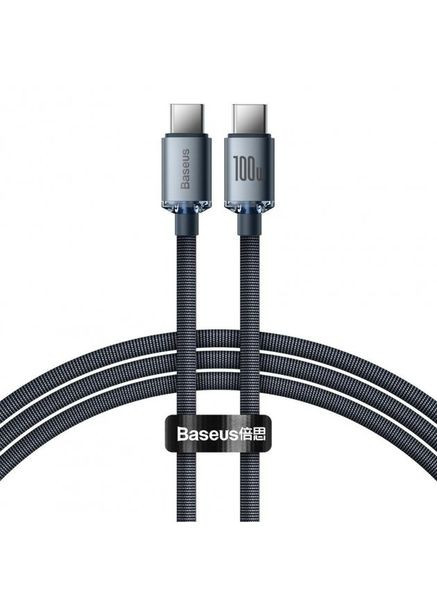 Кабель Crystal Shine Series Fast Charging Data Cable Type-C to Type-C 100W 1.2m Black Baseus (297457617)