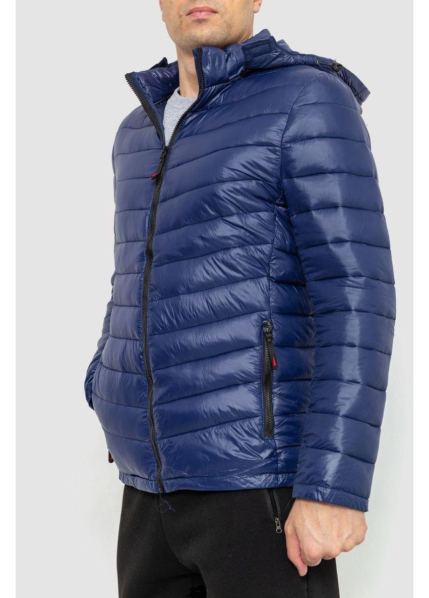 Синя куртка чоловіча демісезонна з капюшоном,, 214r05 No Brand