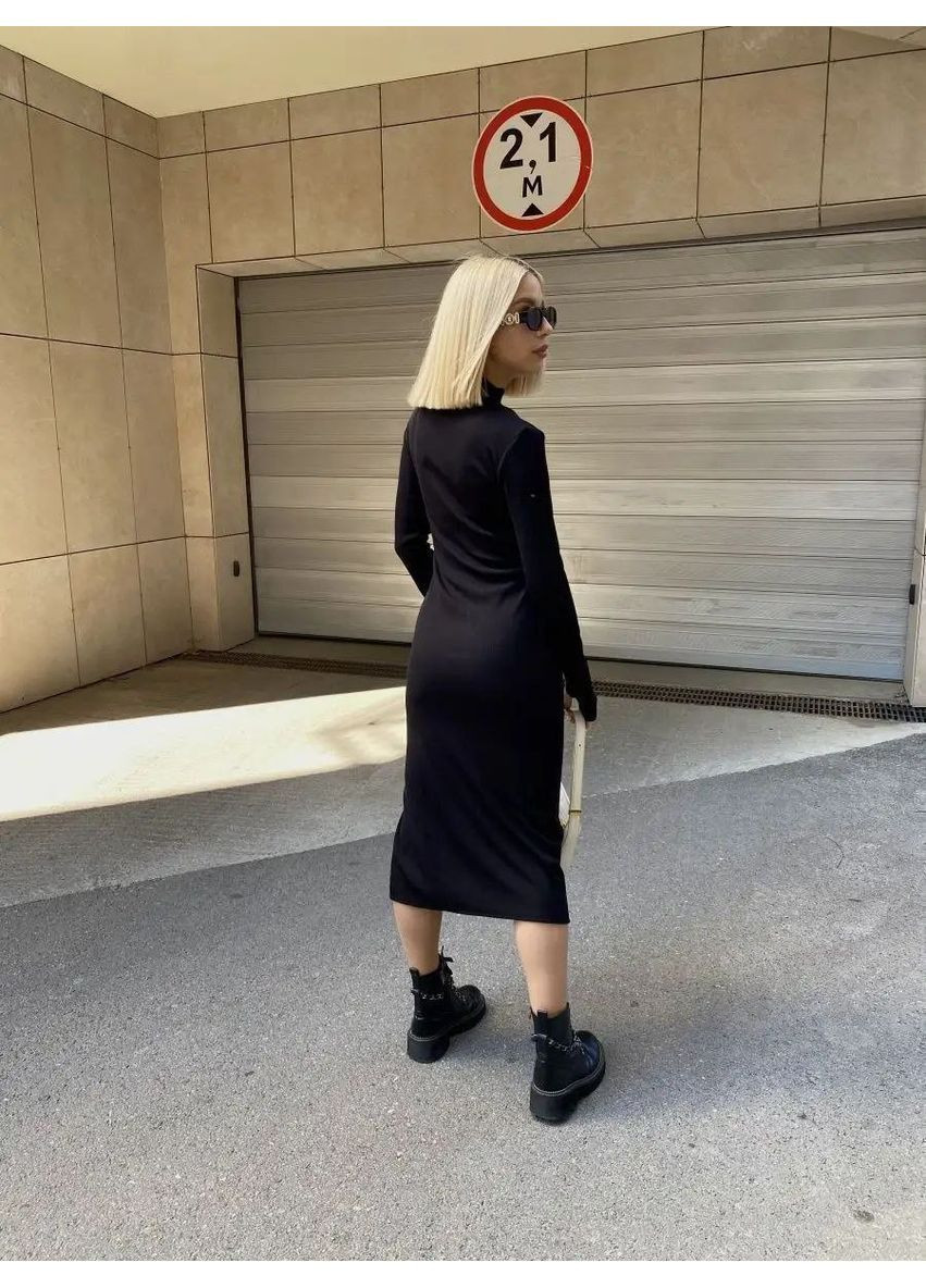 Чорна повсякденний сукня жіноча футляр KaraMix однотонна