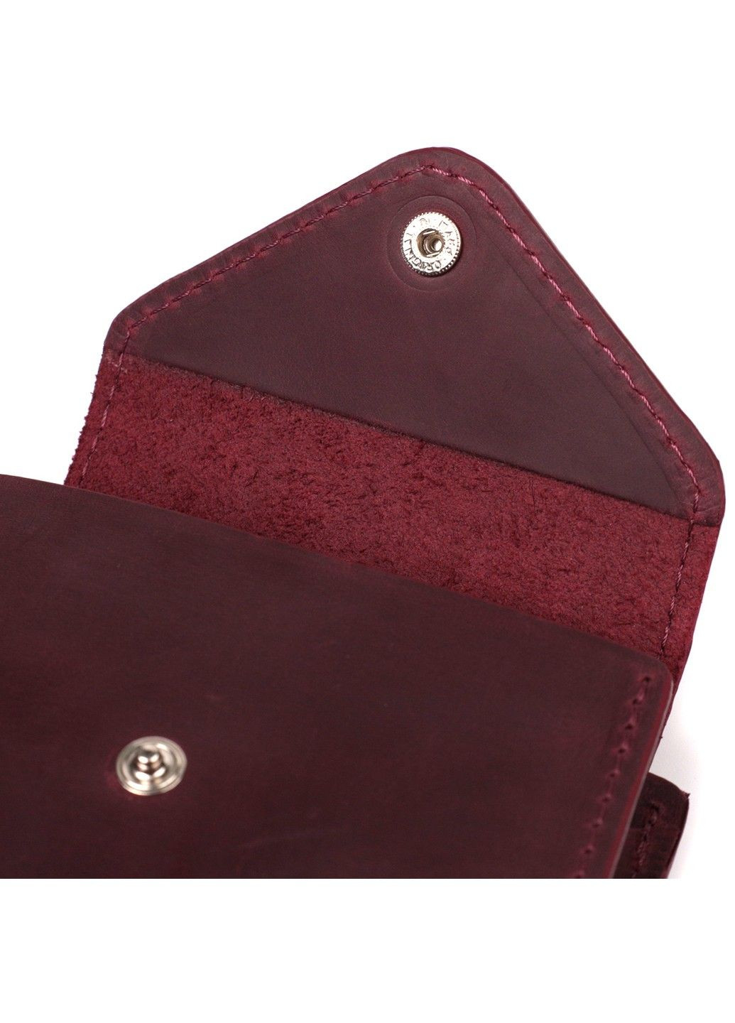 Модный женский кошелек из матовой натуральной кожи 16805 Бордовый Grande Pelle (292849793)