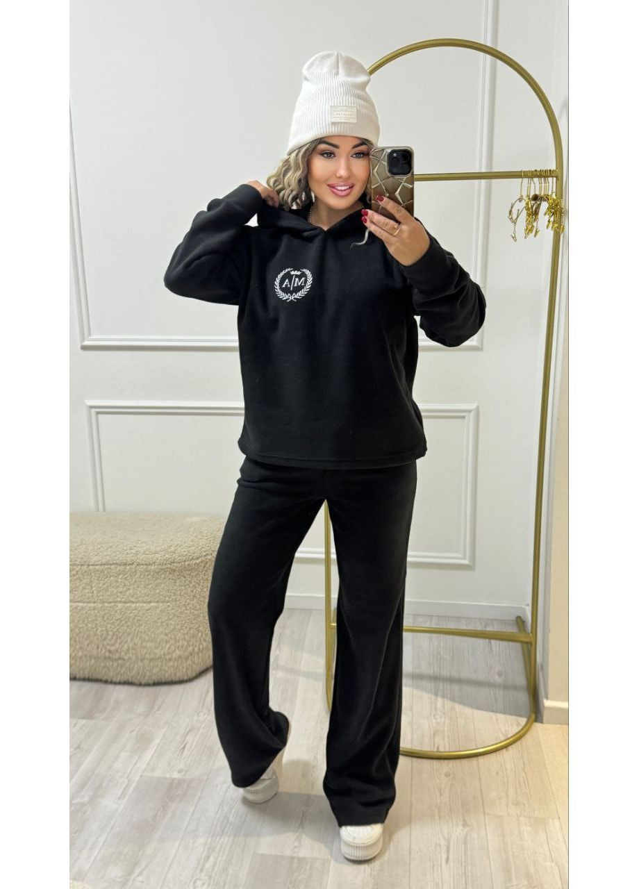 Костюм 182 Полар Флис с накатом качественным,брюки и кофта с капюшоном. Україна (369580661)