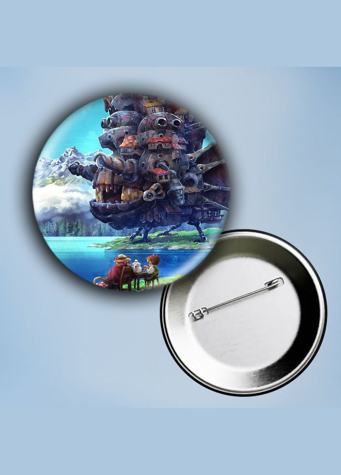 Значок на булавці Аніме Ходячий замок #4 металевий 56 мм No Brand (304503005)