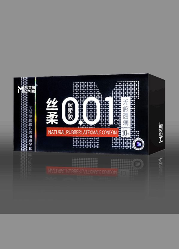 Black з підвищеною кількістю змазки 0,01 мм, 10 шт - CherryLove Muaisi (293149633)