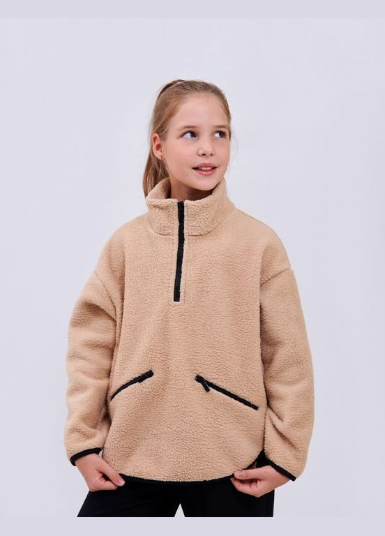 Smil свитшот светло-бежевый бежевый