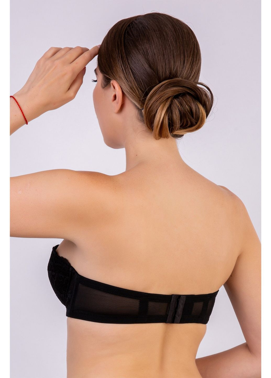 Чёрный бюстгальтер Lauma с косточками