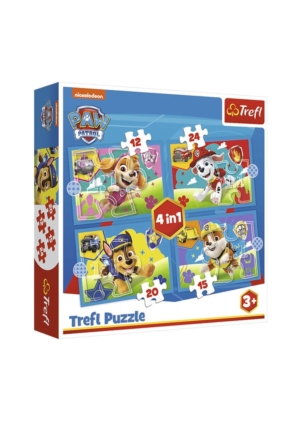 Пазлы «4in1: Paw Patrol. Запуск щенков» цвет разноцветный CB-00289362 Trefl (390184537)