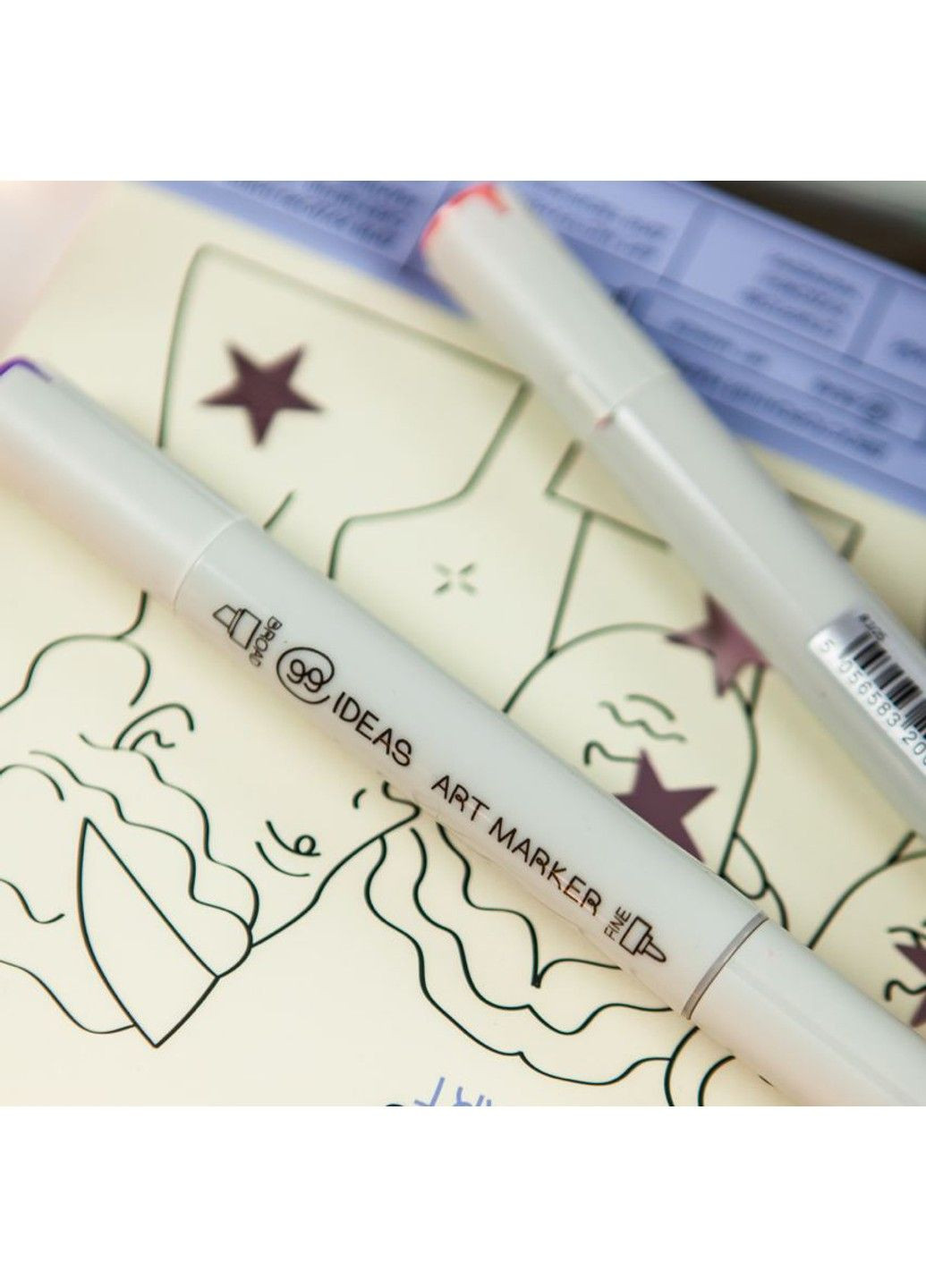 Маркер двухсторонний Теплый серый 5, WG05, 99IDEAS (329144035)