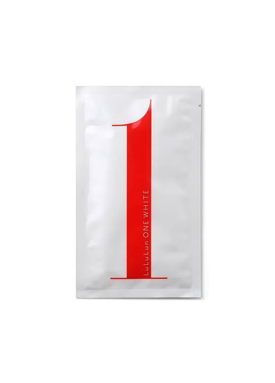 Premium Face Mask One White освітлююча маска для сяйва та свіжості шкіри, 1 шт х 5 уп LuLuLun (356109706)