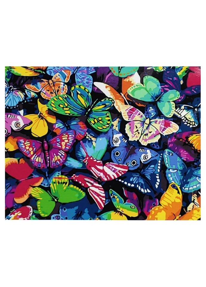 Картина за номерами Різнобарвні метелики, (40х50 см) Strateg (293422241)