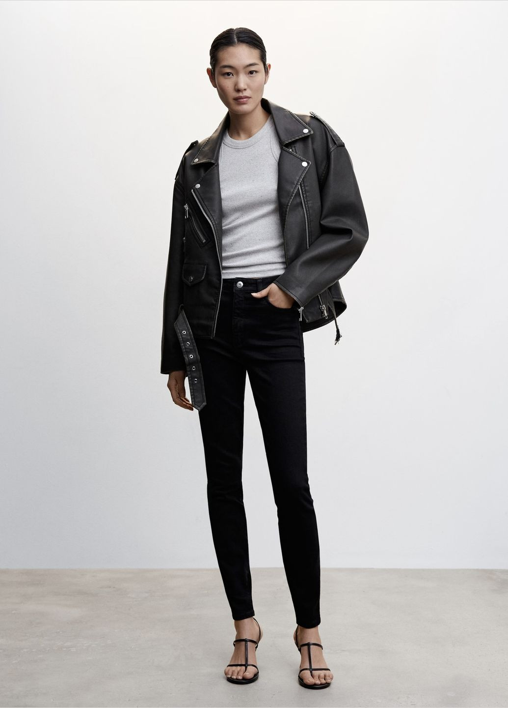 Джинсы высокая талия Skinny Mango - (302816320)