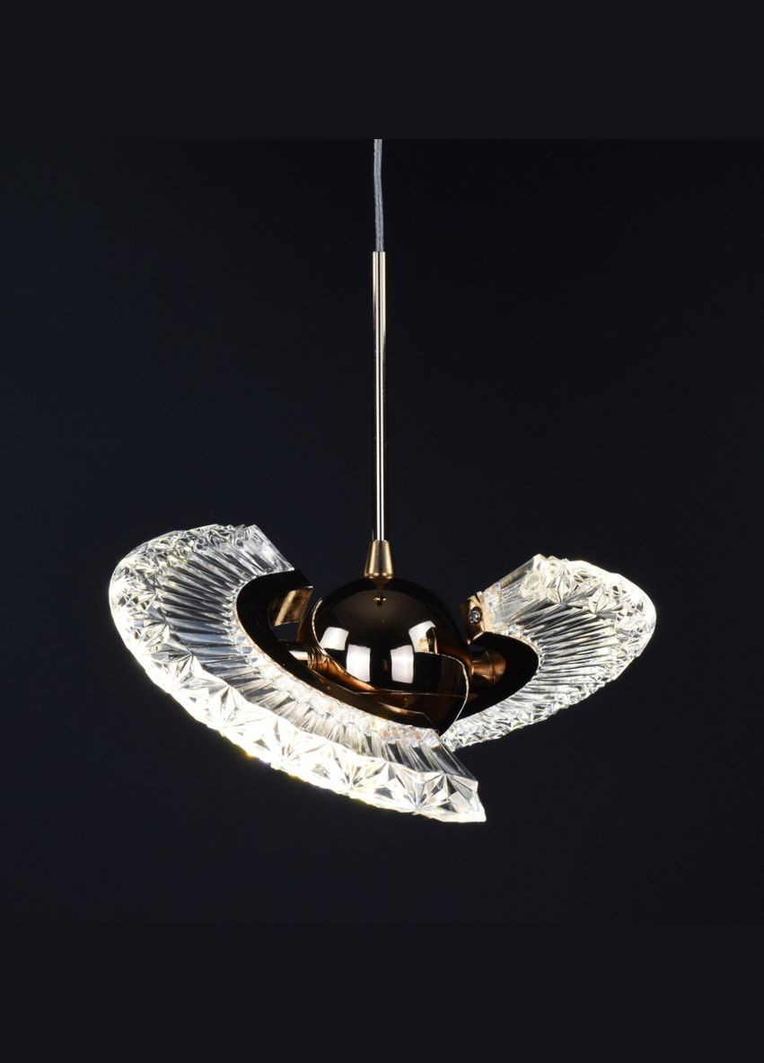 Люстра светодиодная подвесная LED светильник для квартиры на потолок лэд 26618 Золото 25-120х18х18 см. Sunnysky (364760471)