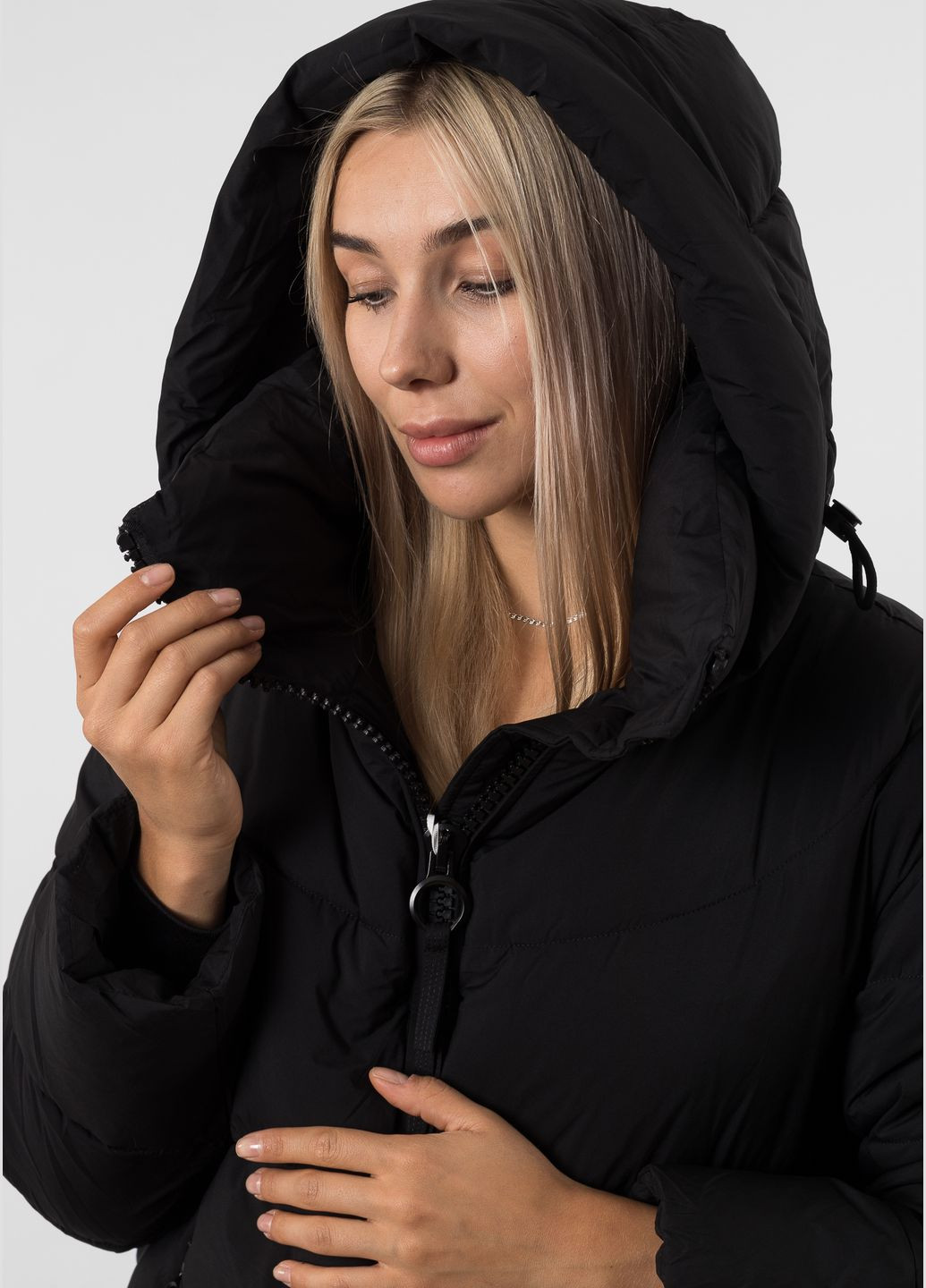 Черный зимний Пуховик Towmy