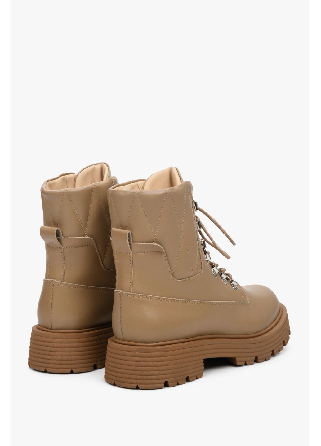 Зимние ботинки, цвет бежевый Estro