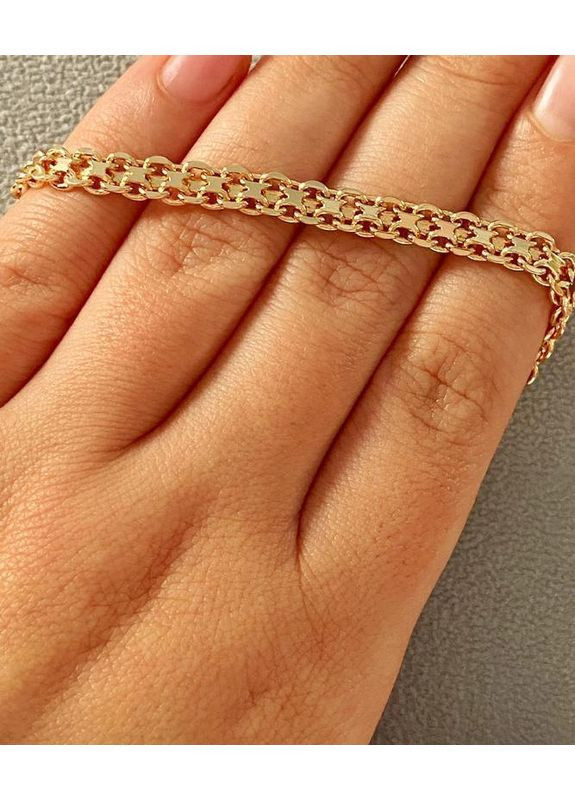 Позолоченная Цепочка 45см, 50см + Крестик + Браслет 20.5см, 21см. Позолота No Brand (361029294)