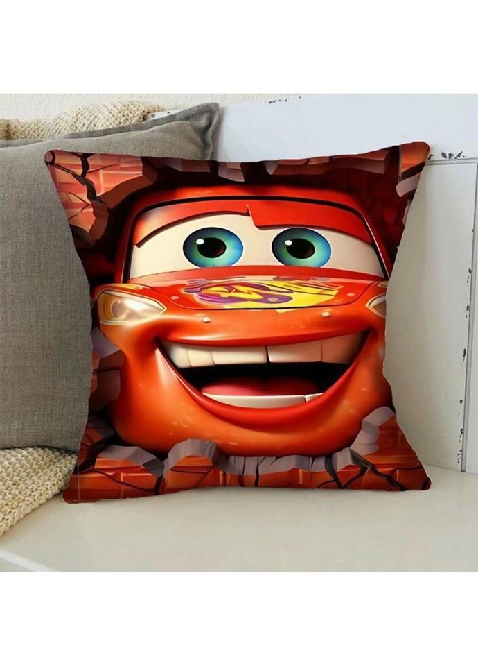 Подушка 3D Тачка Маквин 4276_E 17726 50х50 см FlexDress (336147962)