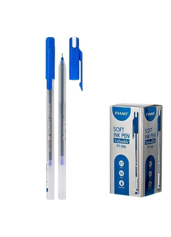Ручка масляная "/PT-1126/0,7мм, синяя, Soft ink Pen (50/2400) Piano (367760818)
