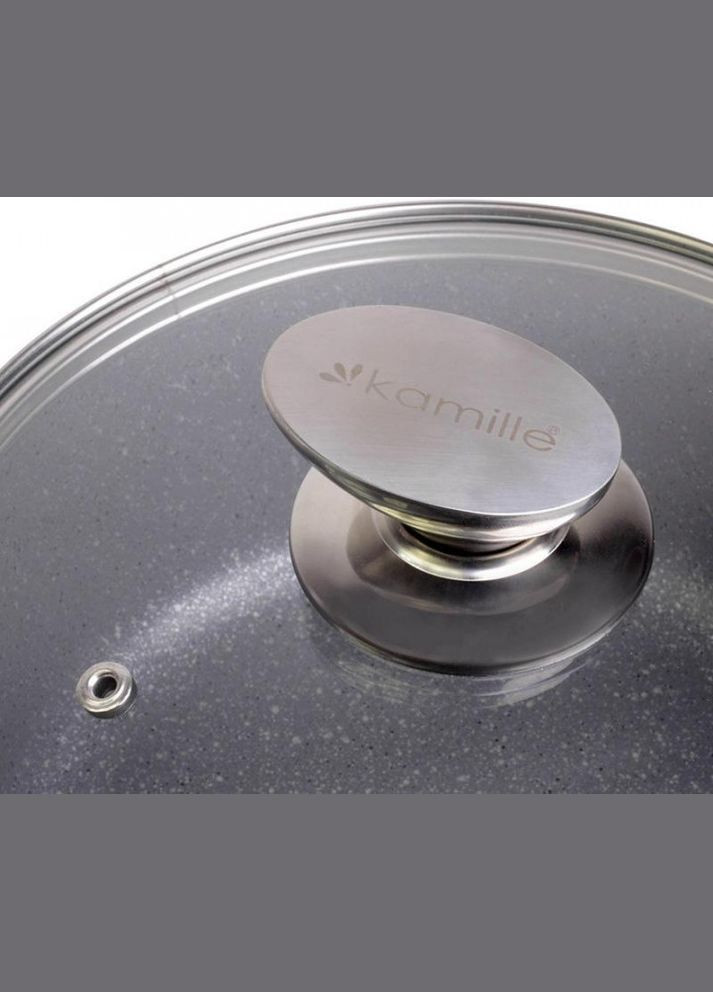 Чудо-кастрюля с антипригарным гранитным покрытием 4.5 л для всех типов плит Kamille (303210998)