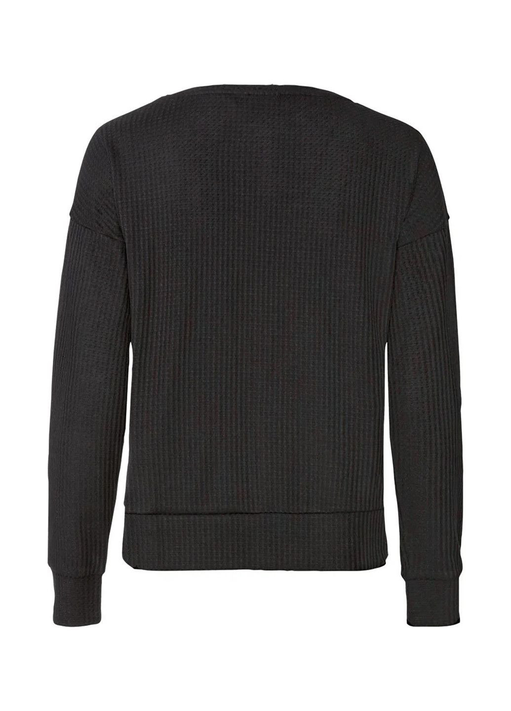 Черный женский свитшот вафельной текстуры Crivit однотонный (367736075)