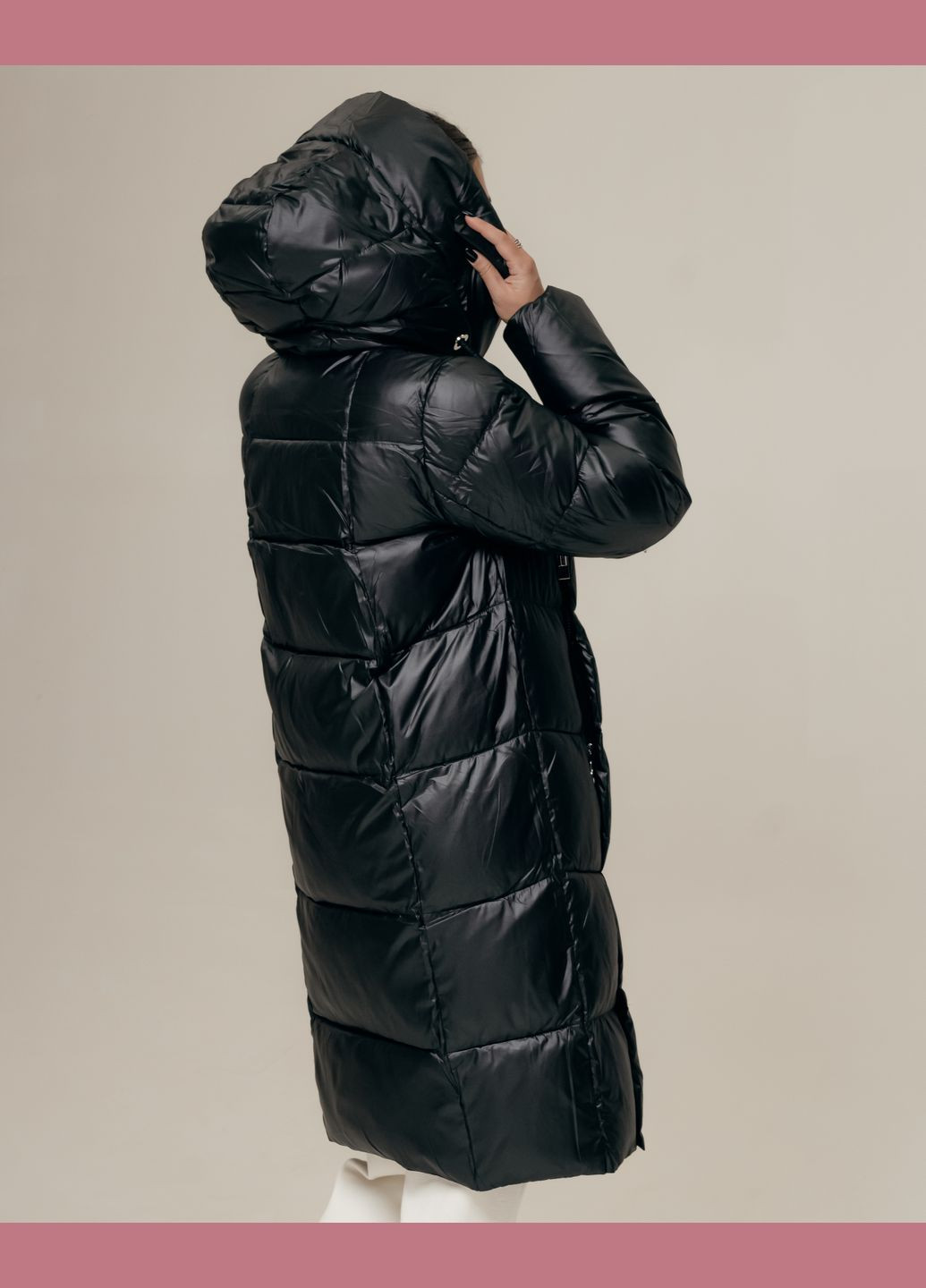 Черная зимняя куртка женская длинная черная Snow Owl