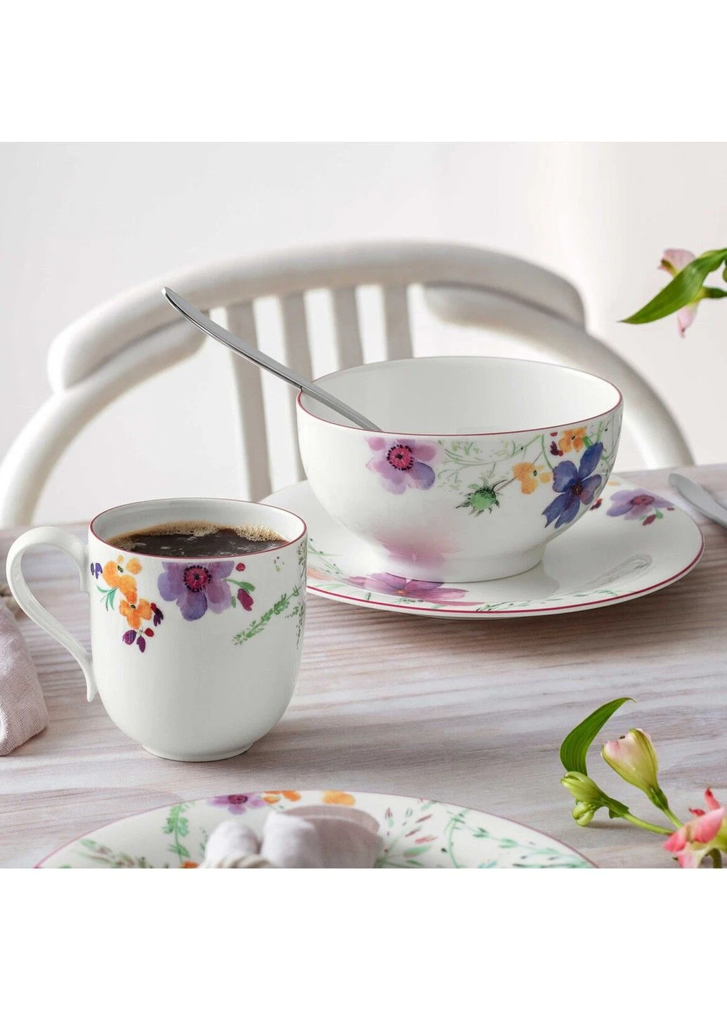 Столовый сервиз Mariefleur Basic 8 предметов 2 персоны Villeroy & Boch (342103898)