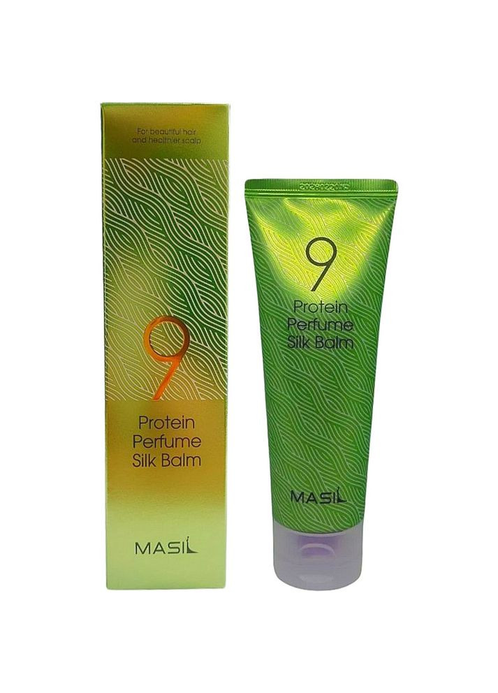 Незмивний бальзам з протеїнами для пошкодженого волосся 9 Protein Perfume Silk Balm 120 мл (8809744063324) MASIL (367269358)