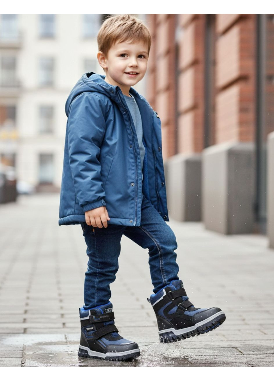 Зимові дутики на овчині для хлопчика,термочеревики на овчині для хлопця,зимові черевики на липучках Tom.M (369345648)