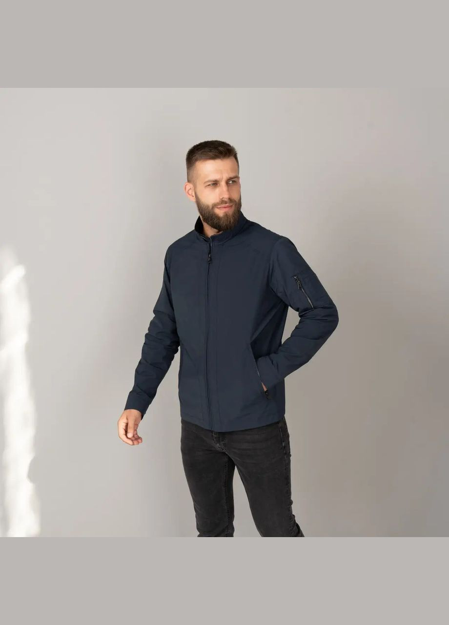 Синяя демисезонная мужская куртка осенняя большого размера SK