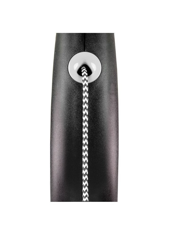 Рулетка Black Design для собак, тросик, размер S, 5 м (черная) Flexi (366027286)