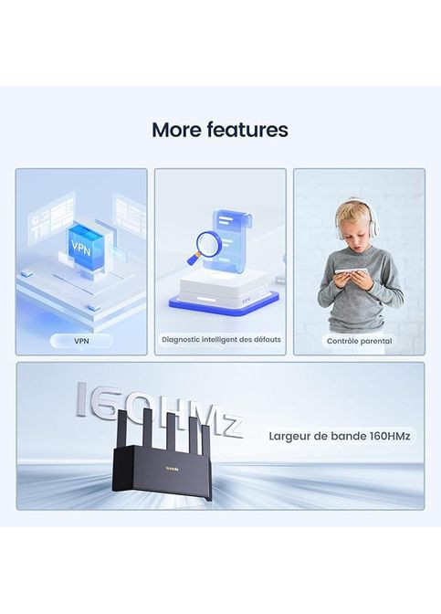 Wi-Fi роутер RX12L Pro Black Tenda (323125687)