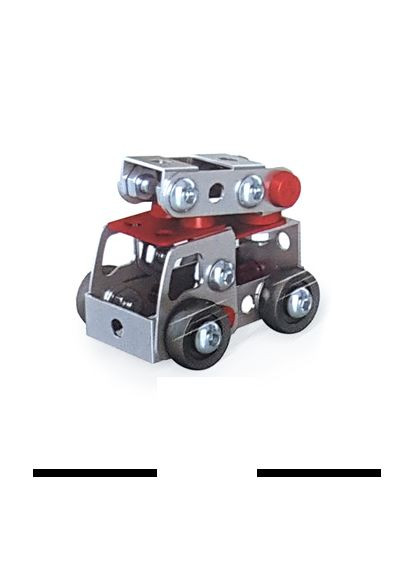 Конструктор металлический "Пожарная техника" (816B369-374), машина с лестницей Qunxing Toys (291838223)