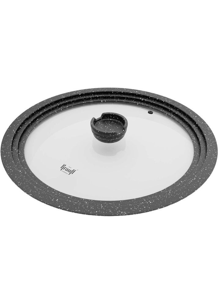 Кришка скляна 29-305-093 24-28 см сіра Krauff (364767201)