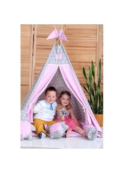 Вігвам комплект Принцеса з подушкою — Великий 150*150 см No Brand (312551413)