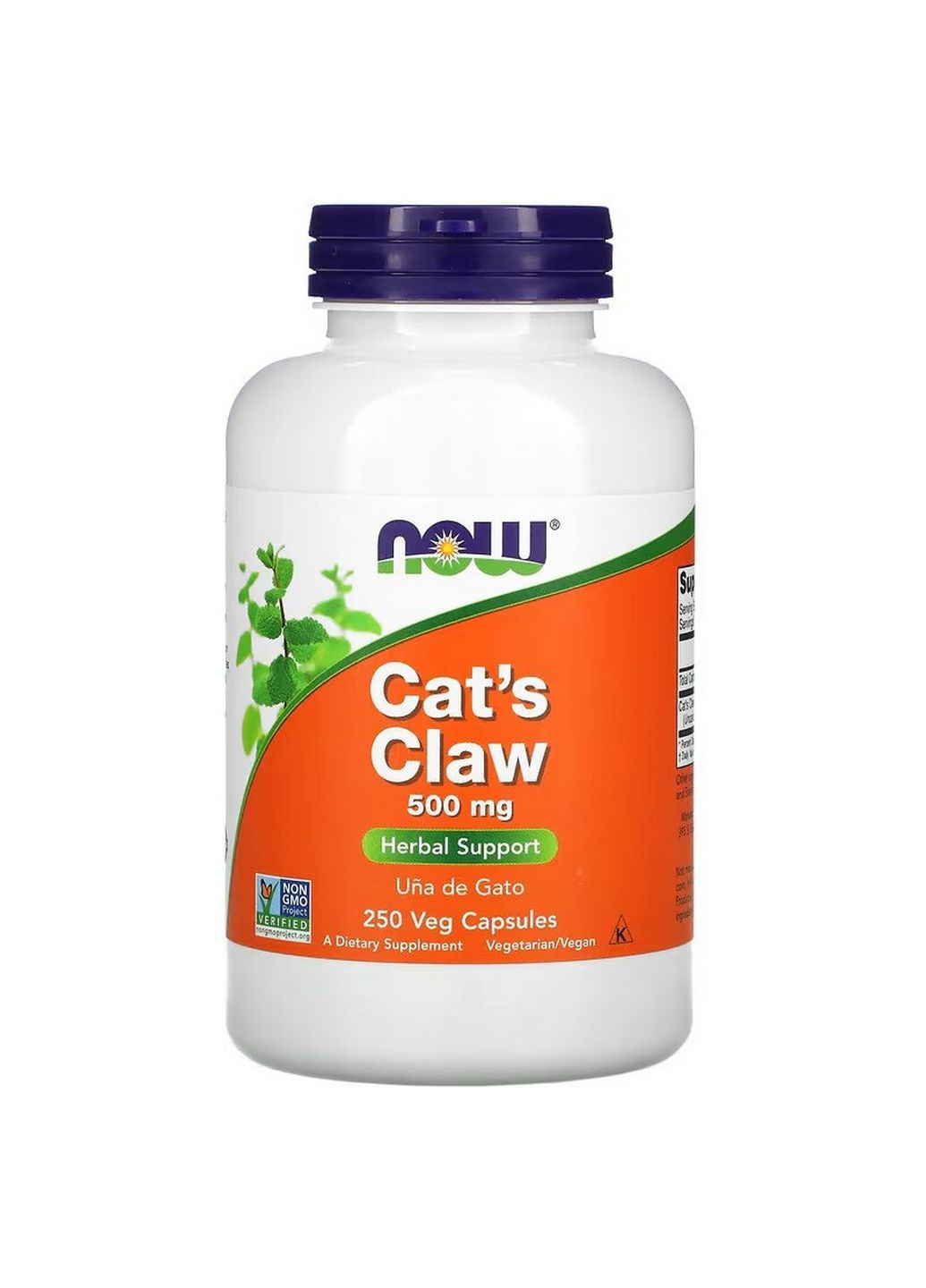 Натуральна добавка Cat's Claw 500 mg, 250 капсул Now (293415572)