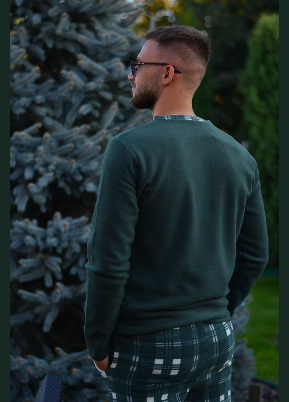 Флисовая теплая мужская пижама / домашний костюм. (зеленый) Pijamoni (307497337)