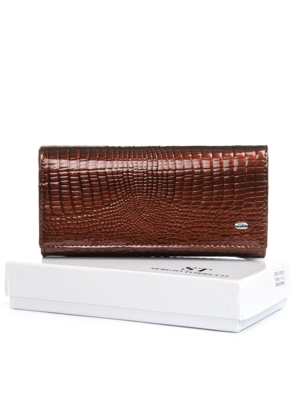 Жіночий шкіряний гаманець SERGIO TORRETTI FEW1-V-2 brown ST (360751402)