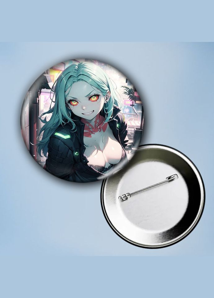 Значок на булавке Аниме Значок на булавке Аниме Киберпанк #12 металлический 56 мм No Brand (304508287)