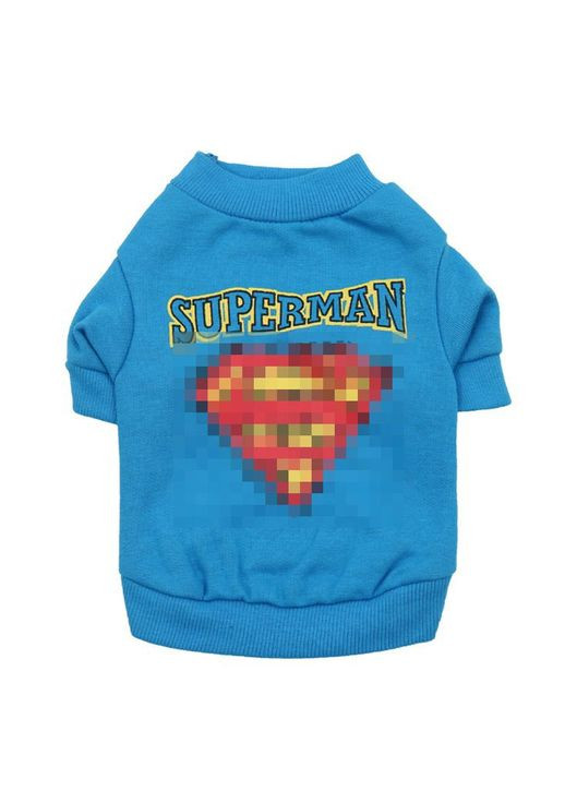 Футболка для котів Pet Style "Superman" Синя L No Brand - (323235112)