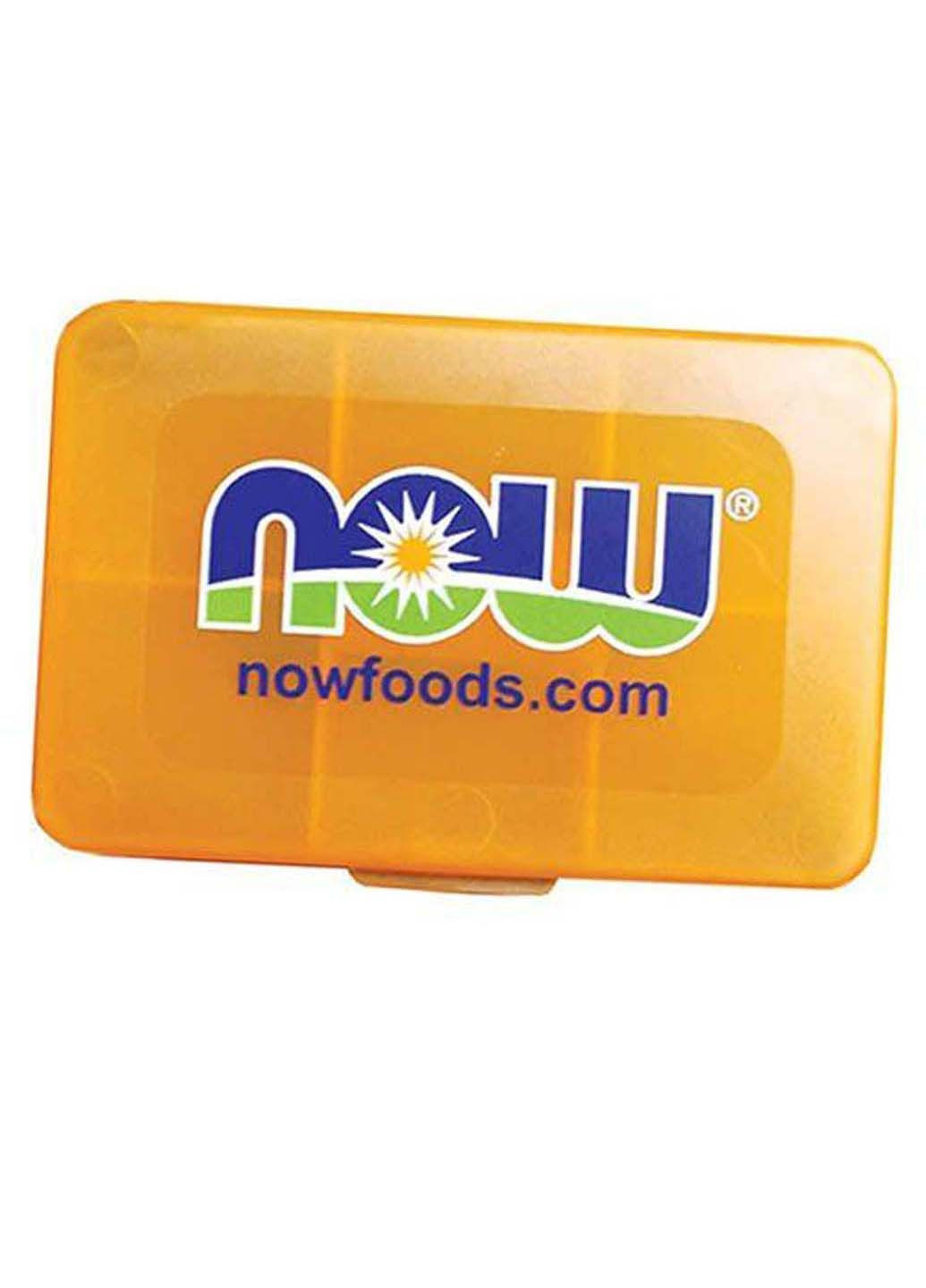 Контейнер для вітамінів Now Помаранчевий Now Foods (292710430)