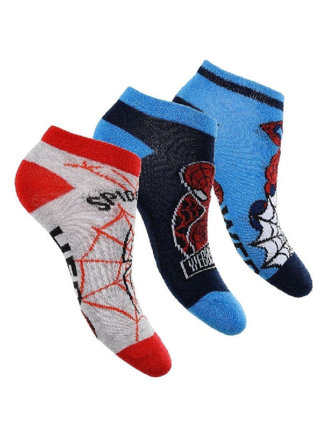 Носки 3 пары Spider Man (Человек Паук) UE06151 Disney шкарпетки 3шт. (292142654)