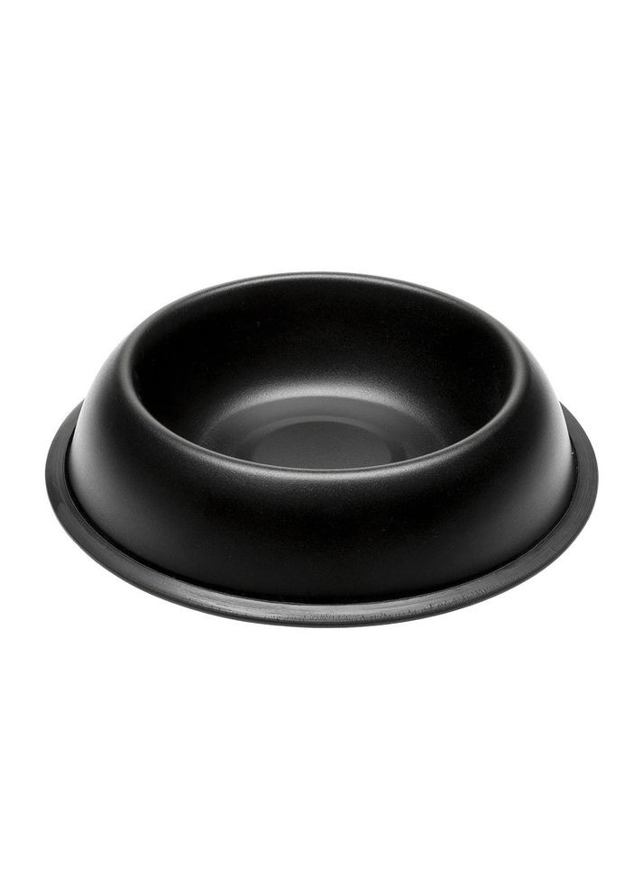 Металева емальована миска для собак і котів Mira (Ферпласт Міра) КС 76 - ❖ 25,5 x 6,3 см - 0,9 л, Чорний Ferplast (352718378)