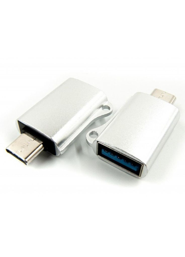 Перехідник OTG USB Type-C grey (ADP-019) DENGOS otg usb - type-c grey (268141931)