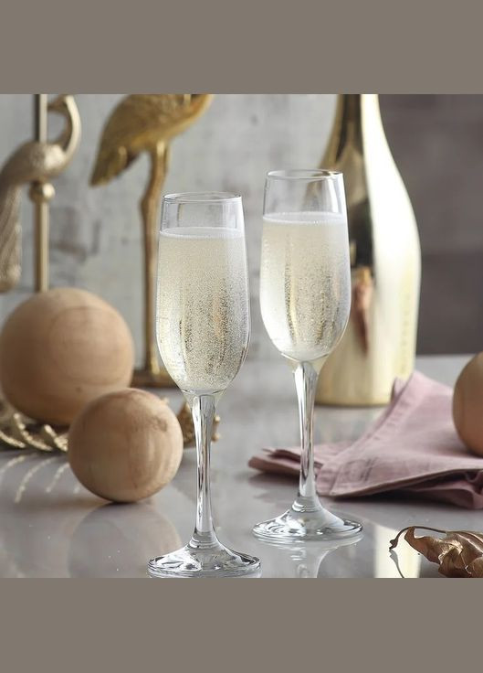 Набір келихів для шампанського Fame FAM539F-6 220 мл 6 шт Lav (336875616)