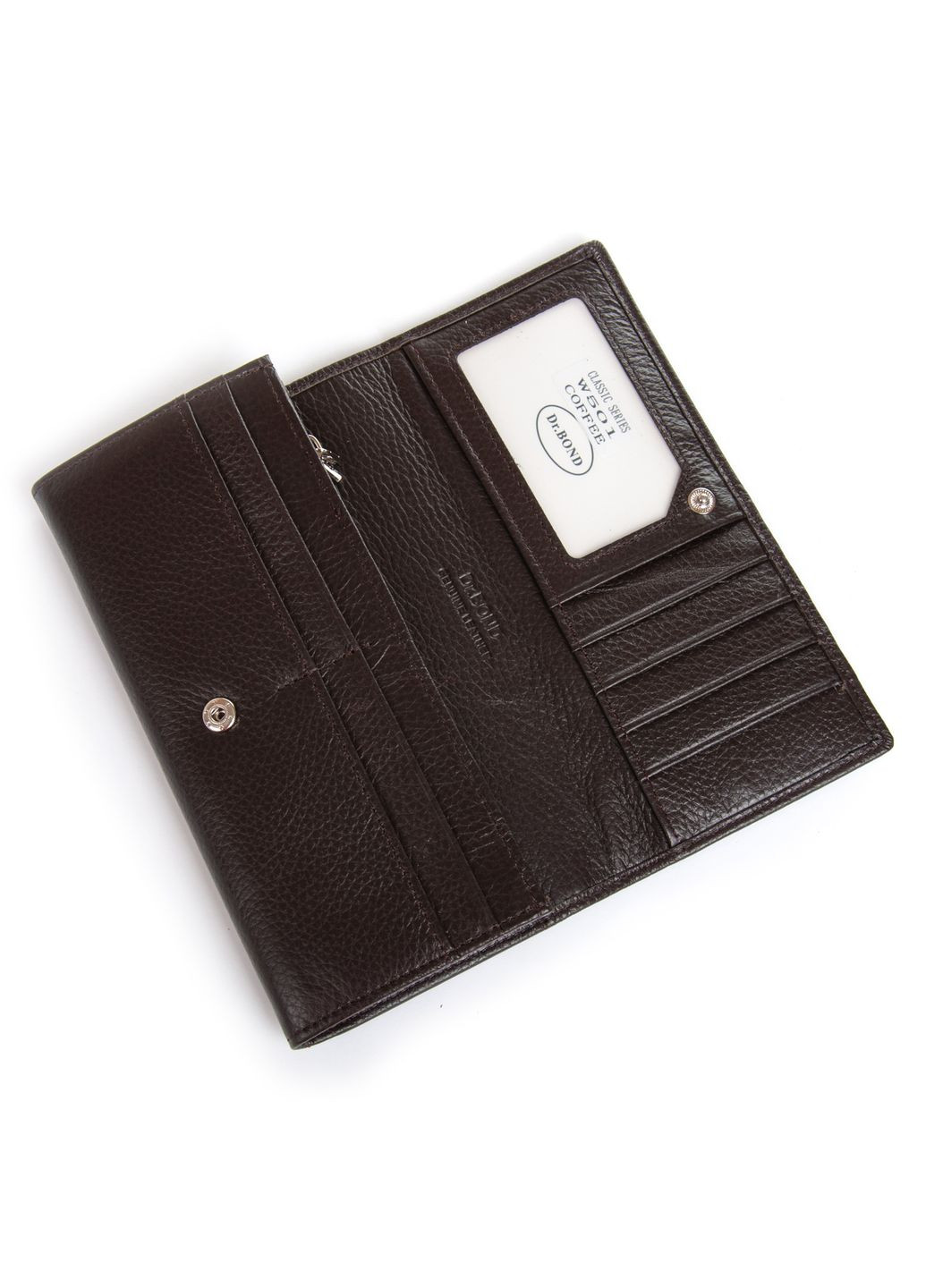 Женский кожаный кошелек коричневый Dr. Bond W501 (355245035)